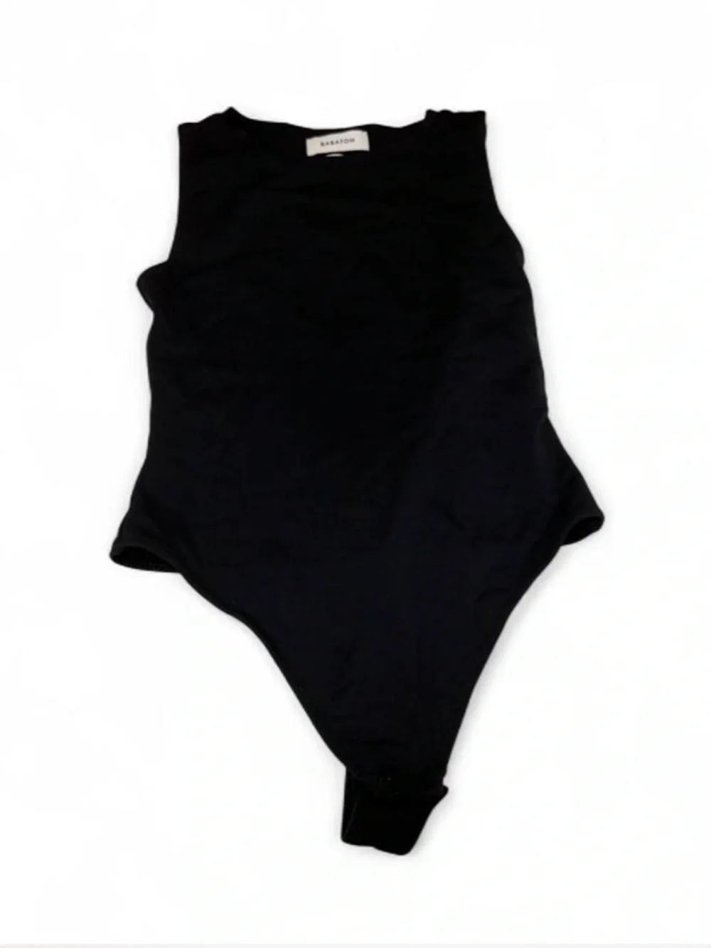 Aritzia | Babaton Black Sleeveless High-Cut Bodysuit